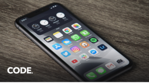 iPhoneの画面に通知が表示されている様子