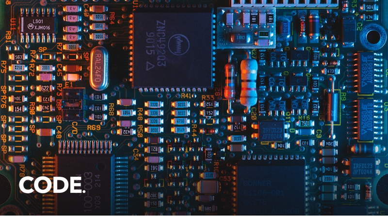 スマートフォン向けプロセッサ(半導体チップ)のイメージ